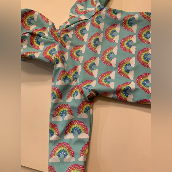 Hatley Fleece Lined Rainbow Raincoat 18-24 month - Picture 3 of 7